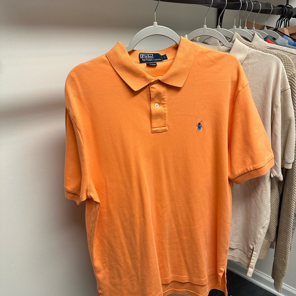Ralph Lauren Men's Vibrant Orange Polo Shirt